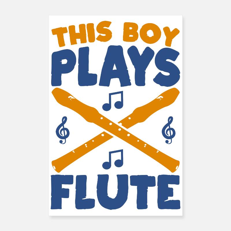 Petit joueur de flûte Poster 40 x 60 cm