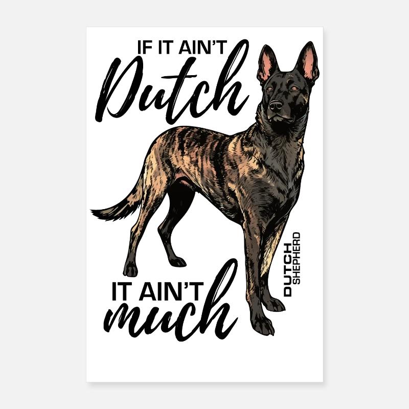Dutchie - Holländischer Schäferhund Poster 40x60 cm