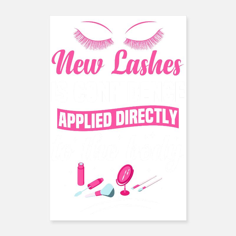 Technicien en cils cosmétologue Poster 40 x 60 cm