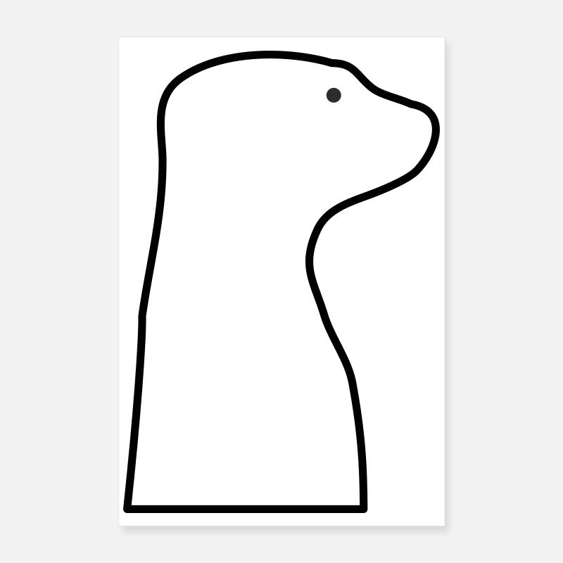 Erdmännchen Poster 40x60 cm