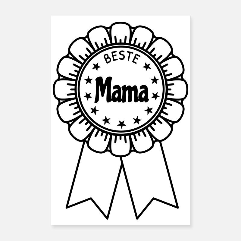 Beste Mama Poster 40x60 cm