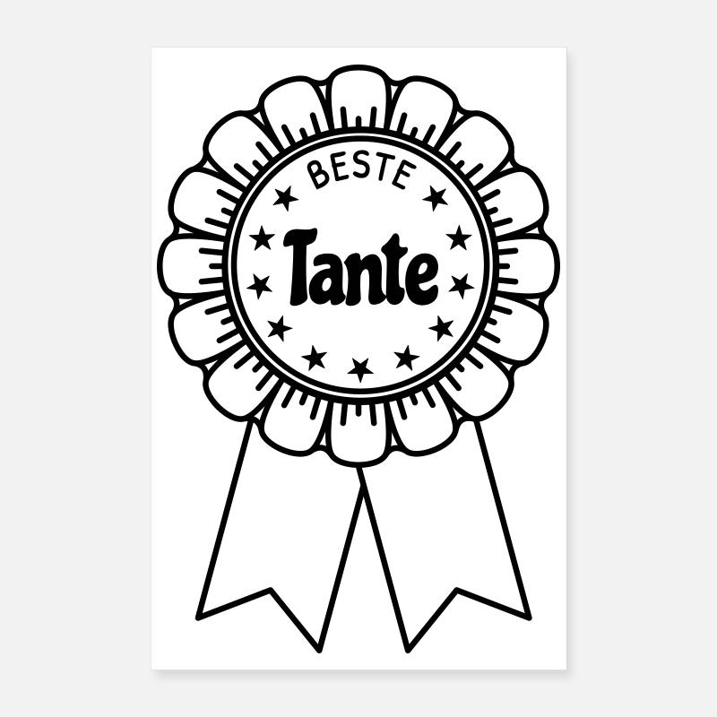 Beste Tante Poster 40x60 cm