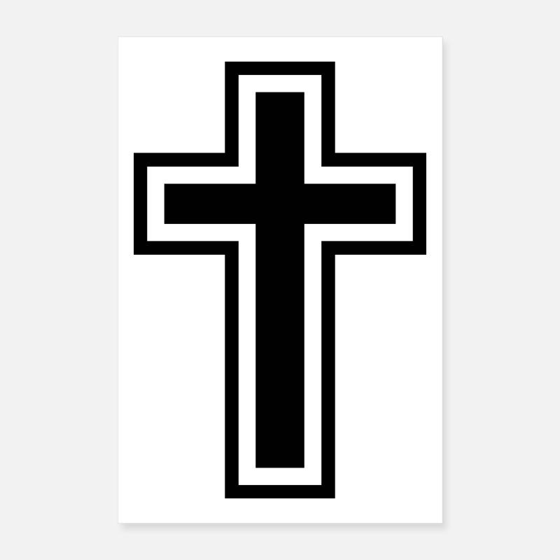Christliches Kreuz Poster 40x60 cm