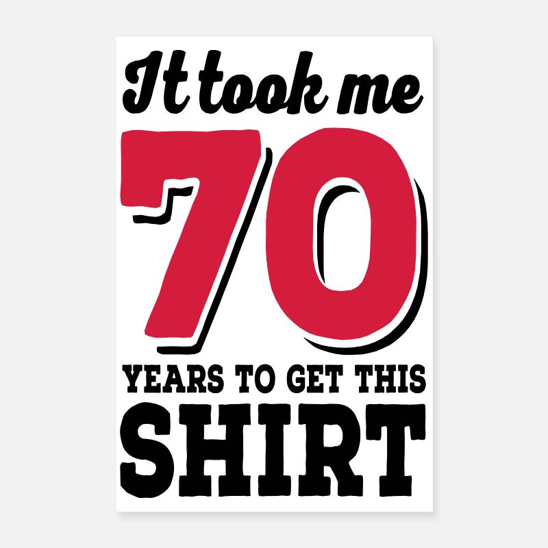 70 Geburtstag Poster 40x60 cm