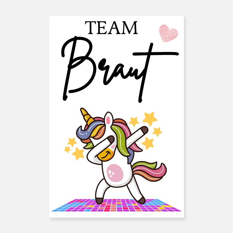 Team Braut Poster 40x60 cm