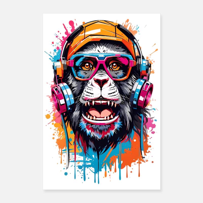 Coole Affe Poster 40x60 cm