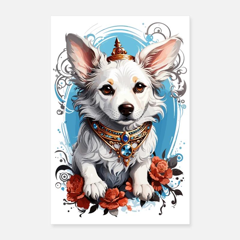 Chien mignon Poster 40 x 60 cm