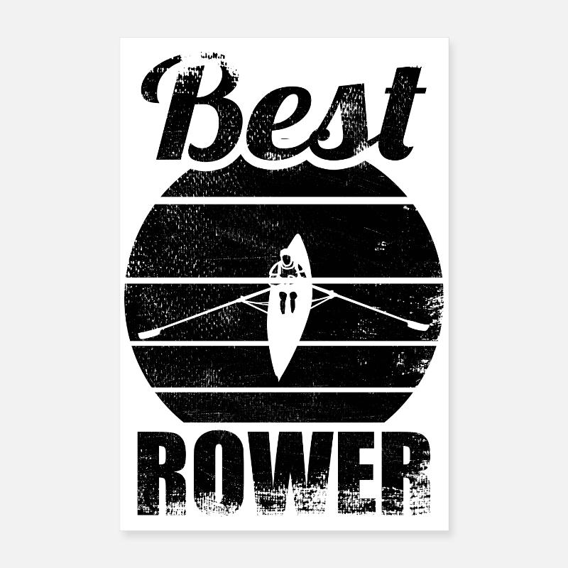 Best Rower Poster 16" x 24" (40x60 cm)