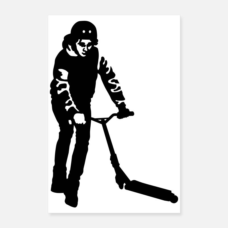 Kick Scooter Poster 16" x 24" (40x60 cm)