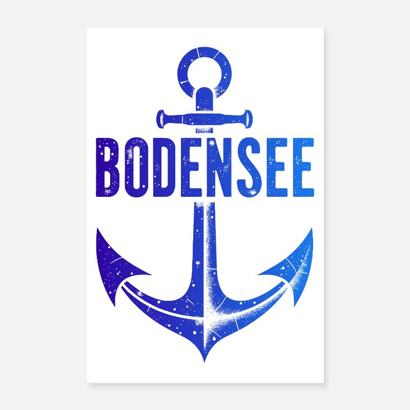 Bateau de vacances au lac de Constance Poster 40 x 60 cm