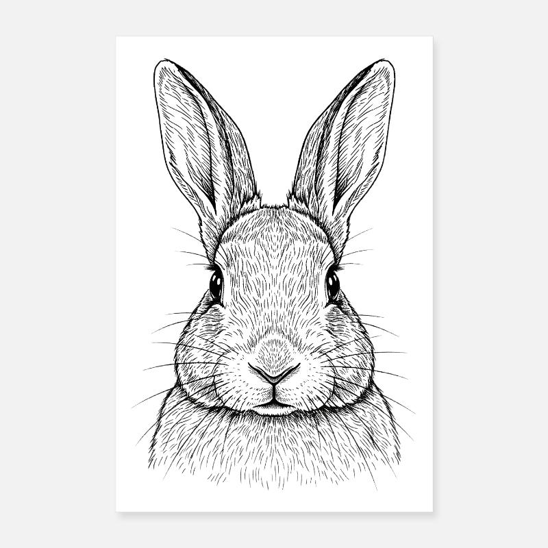 Rabbit Bunny Poster 16" x 24" (40x60 cm)