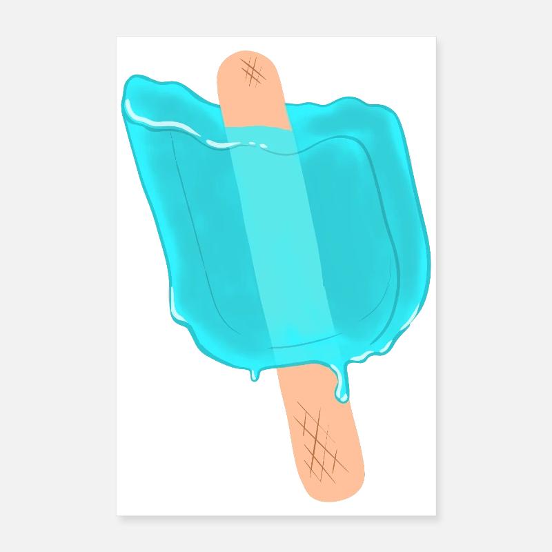 Blue popsicles Poster 16" x 24" (40x60 cm)
