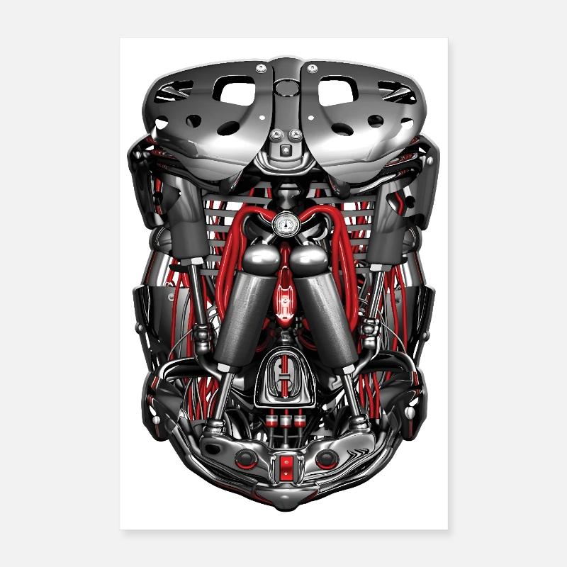 CYBORG ARMOR - geek & scifi Poster 40 x 60 cm