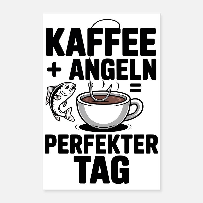 Angler Geschenk Perfekte Geschenkidee Poster 40x60 cm