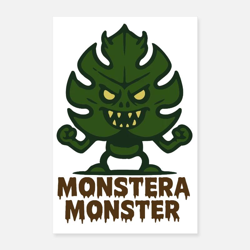 Monstera Monster  Poster 40x60 cm