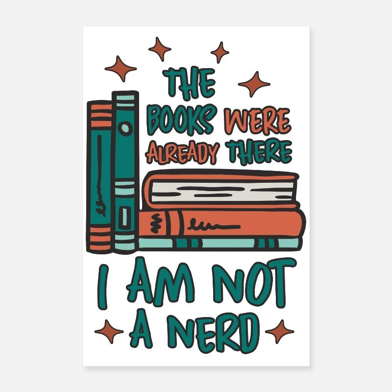 Bücher Wurm Poster 40x60 cm