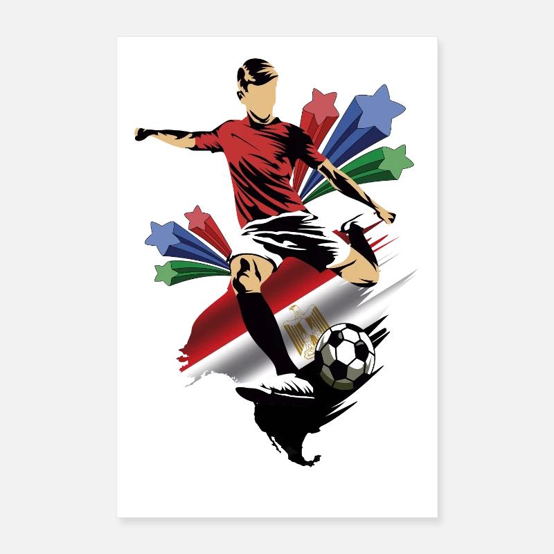 Égypte - Égypte - Drapeaux Poster 40 x 60 cm