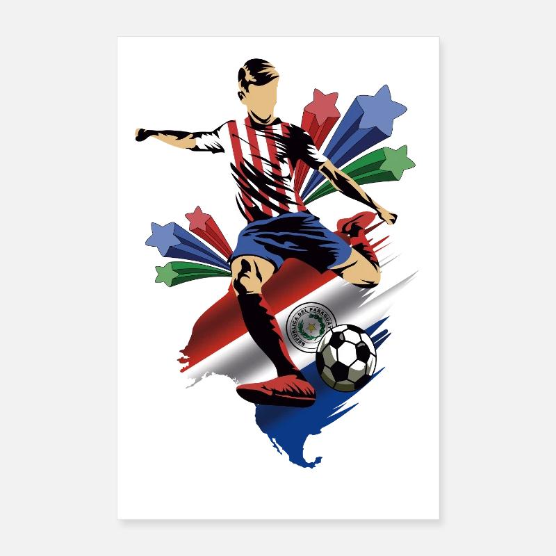 Paraguay - Paraguay - Drapeaux Poster 40 x 60 cm