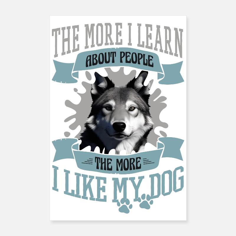 Hunde Bild Poster 40x60 cm