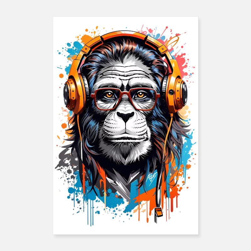 Coole Affe Poster 40x60 cm
