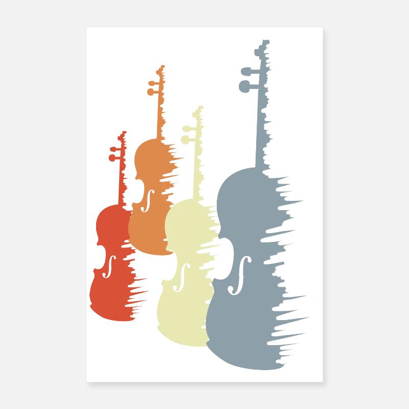 Violin Sketch Poster 16" x 24" (40x60 cm)