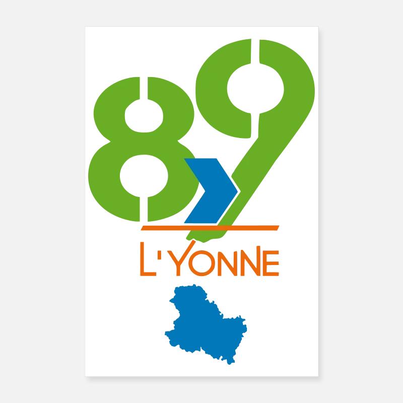 Logo 89 L'Yonne Poster 40x60 cm