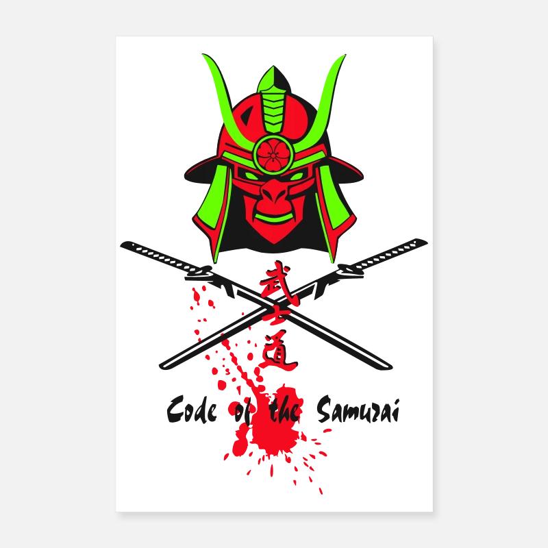 Samuraihelm Kabuto 3 Poster 40x60 cm
