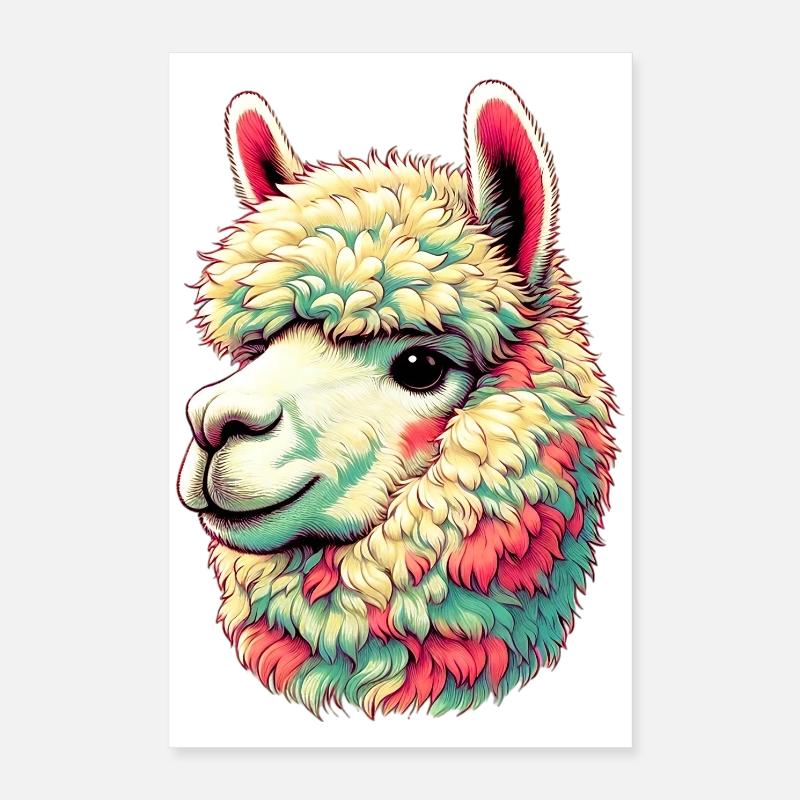 Alpaka Poster 40x60 cm