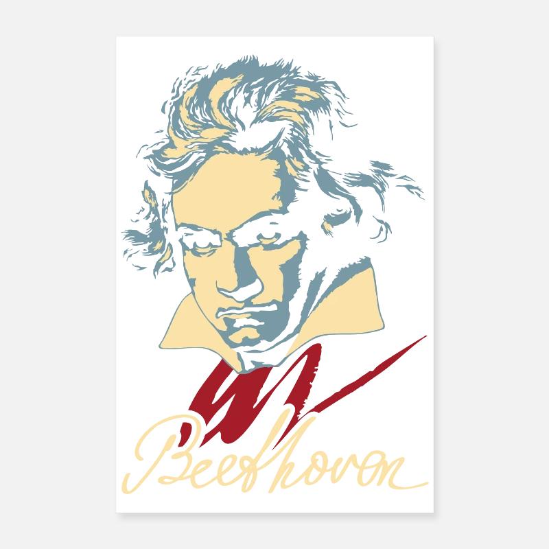 Beethoven (dunkel) Poster 40x60 cm