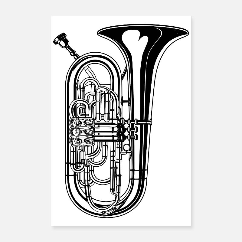 Tuba Graphique Poster 40 x 60 cm
