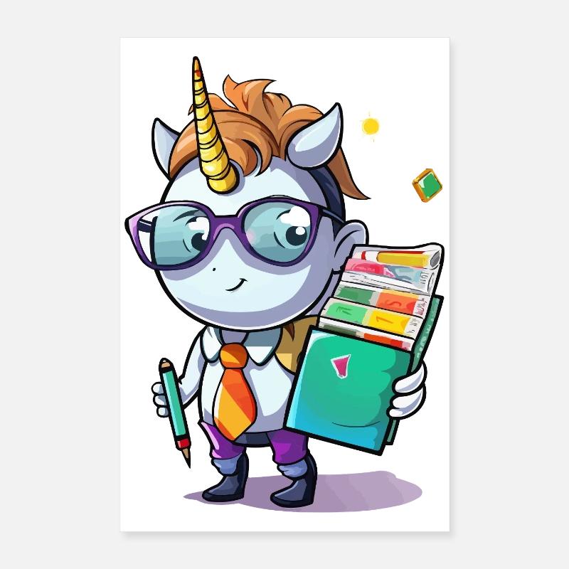 Sorcier de l’école Nerdicorn Poster 40 x 60 cm