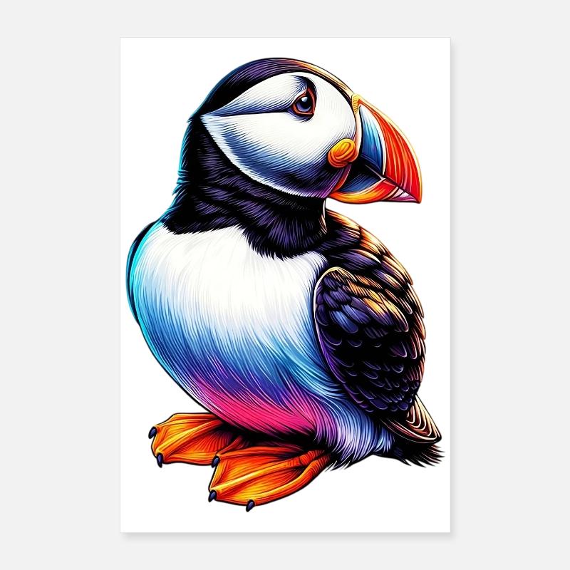 Macareux Poster 40 x 60 cm