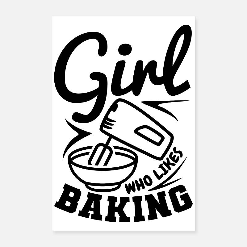 Bäcker Mädchen Poster 40x60 cm