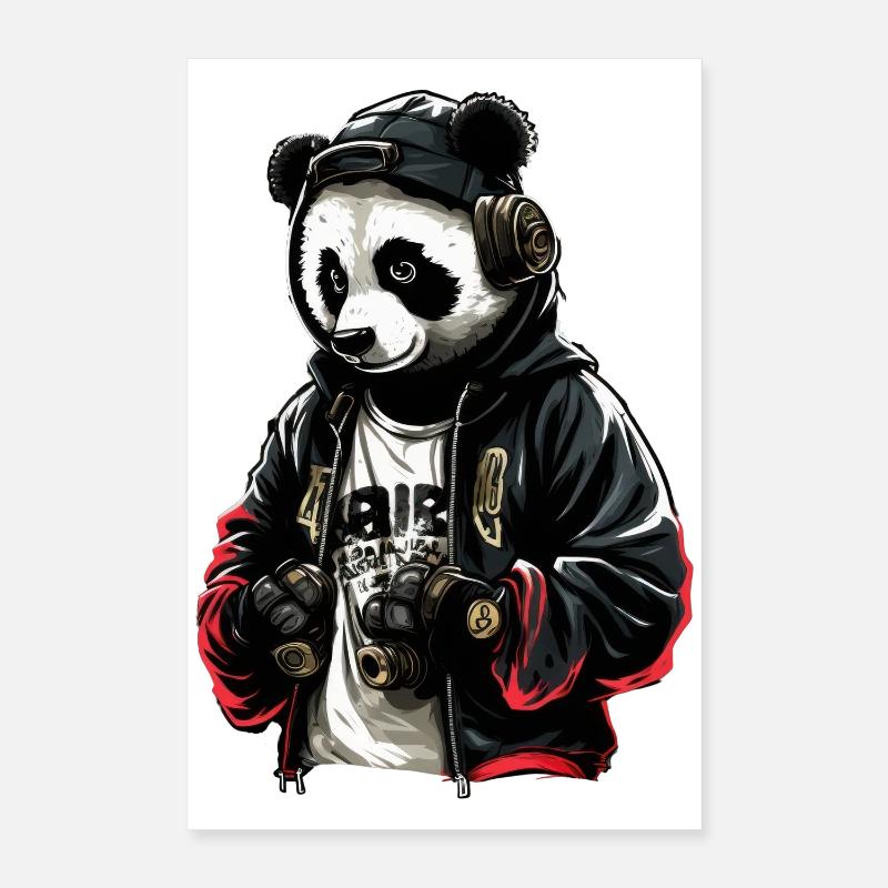 SSW29 Disco Panda Poster 40 x 60 cm