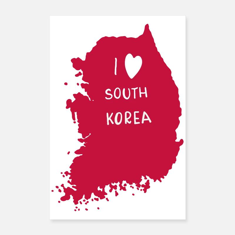 J’aime la Corée Poster 40 x 60 cm