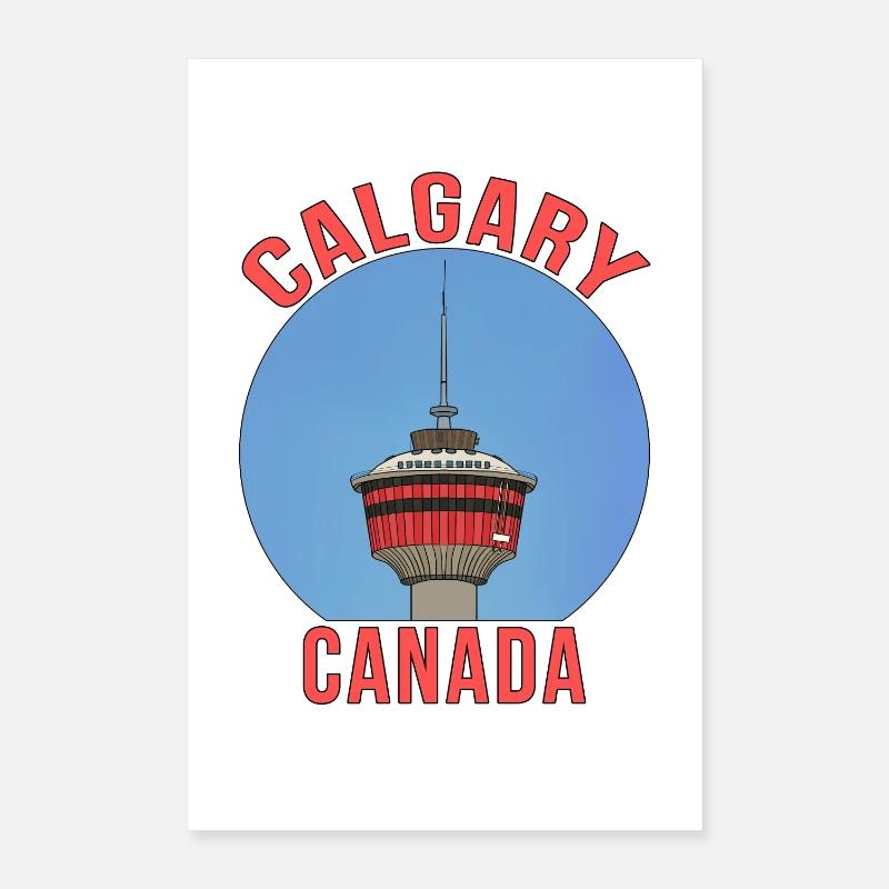 Calgary, Alberta, Kanada Poster 40x60 cm
