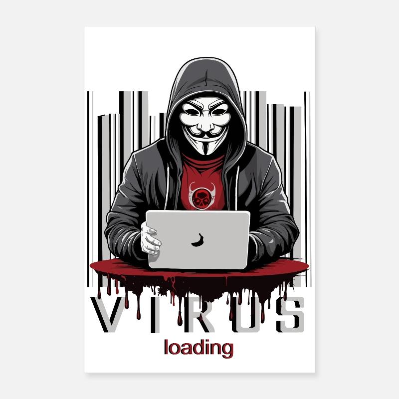 Anonymous Hacker Poster 40x60 cm