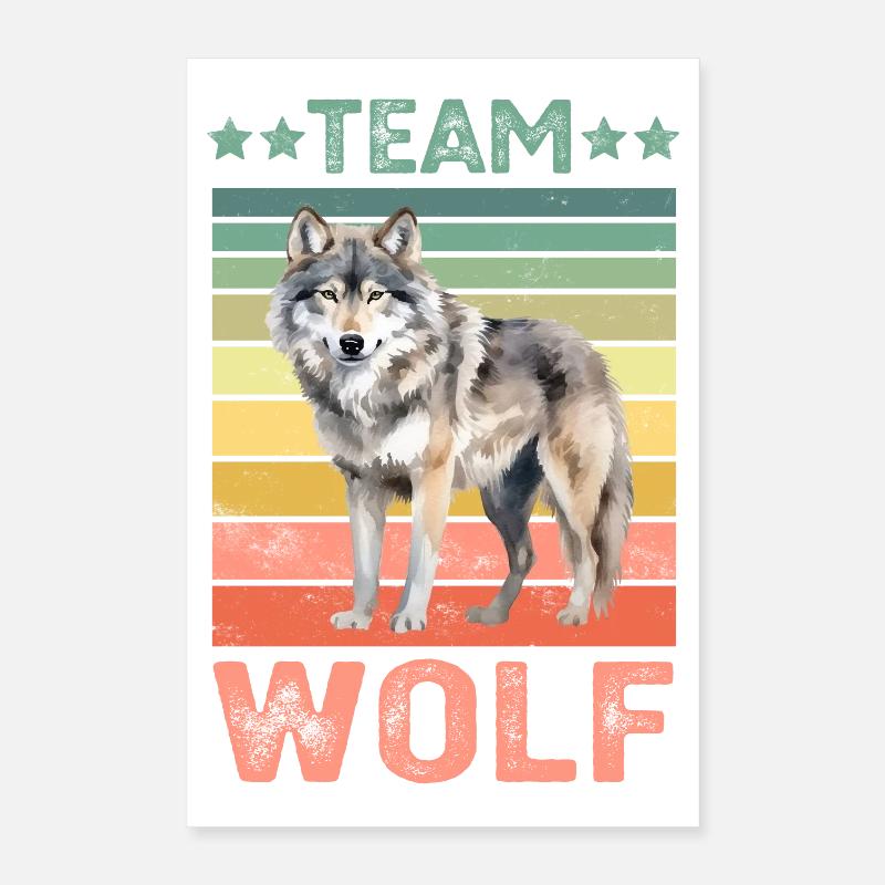 Wolf Poster 16" x 24" (40x60 cm)