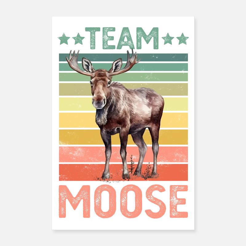 Elch Poster 40x60 cm