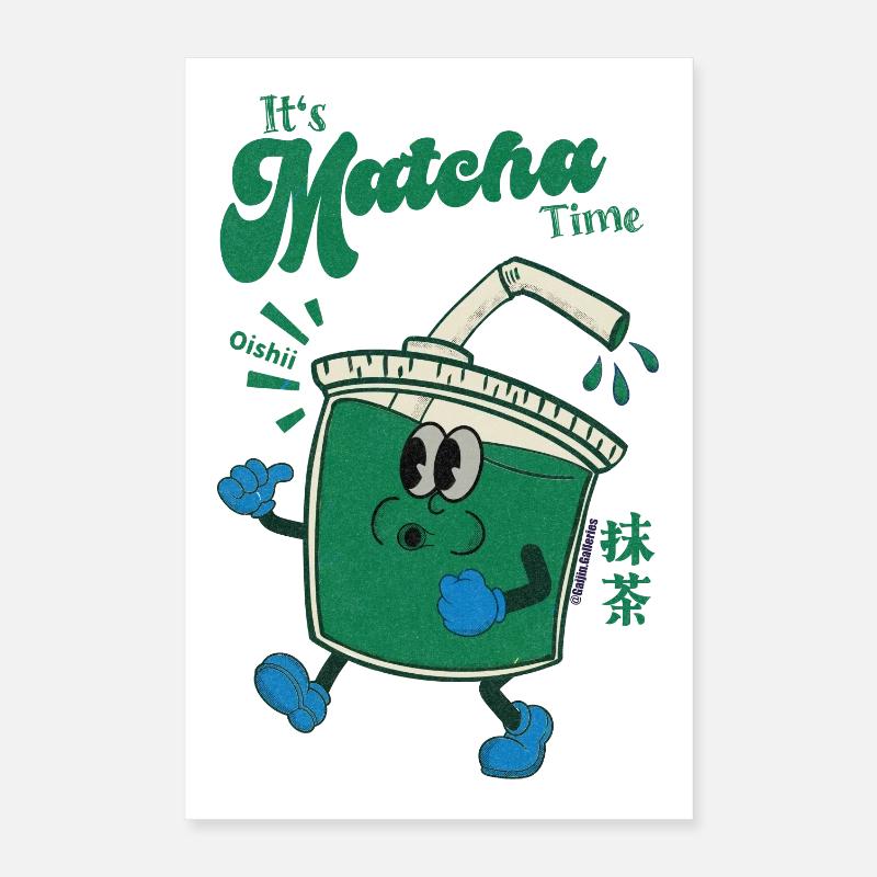 Son heure du Matcha Poster 40 x 60 cm