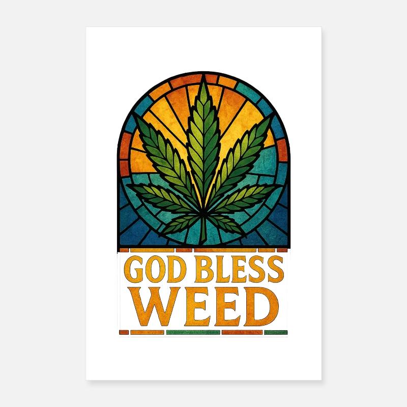 Gott segne Gras Poster 40x60 cm