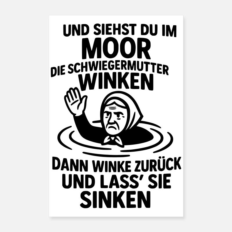 schwiegermutter spruch böse gemein Poster 40x60 cm