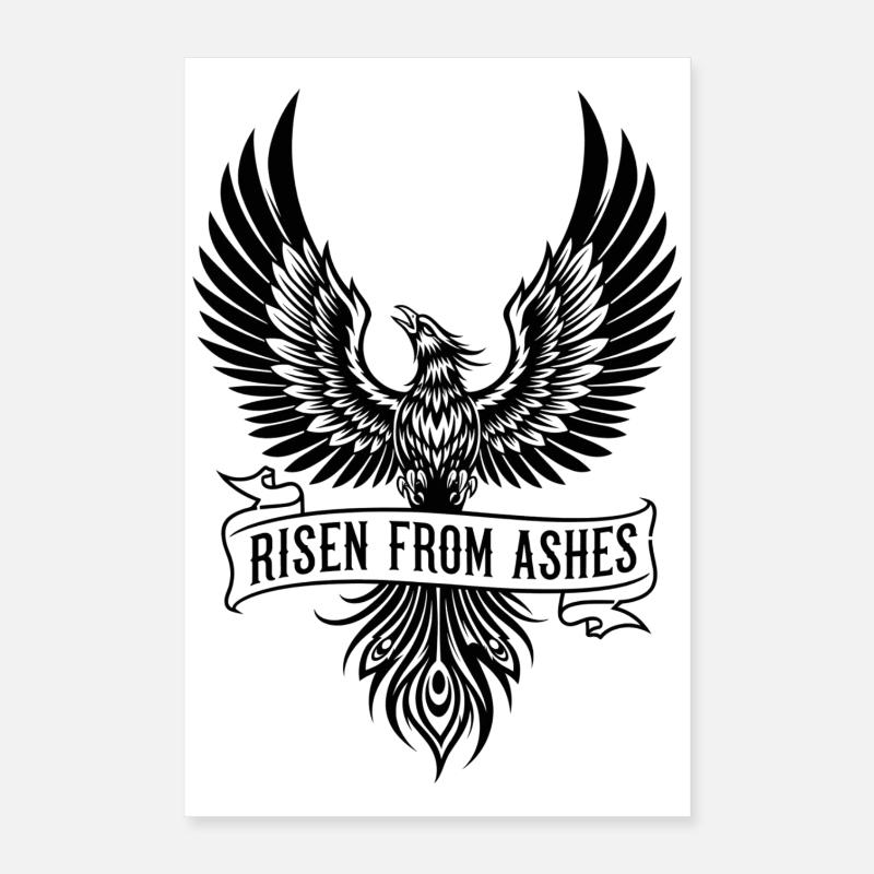 Phoenix Risen From Ashes Poster 16" x 24" (40x60 cm)