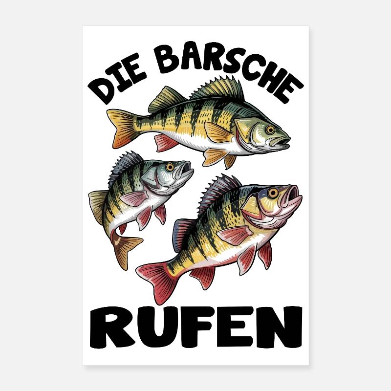 Die Barsche rufen Poster 40x60 cm