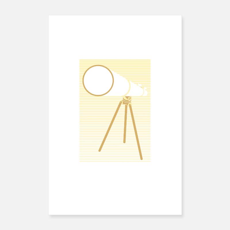 Astronomy Telescope Science Gift Poster 16" x 24" (40x60 cm)
