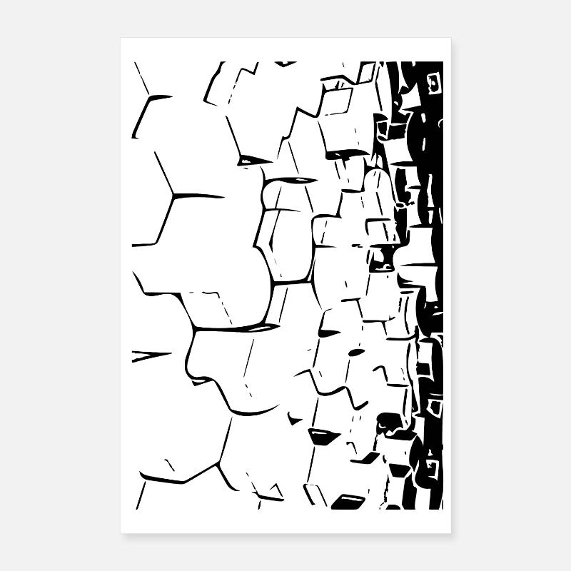 3D honeycombs Poster 16" x 24" (40x60 cm)