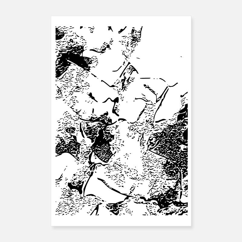 Abstract image / line / black / pattern Poster 16" x 24" (40x60 cm)
