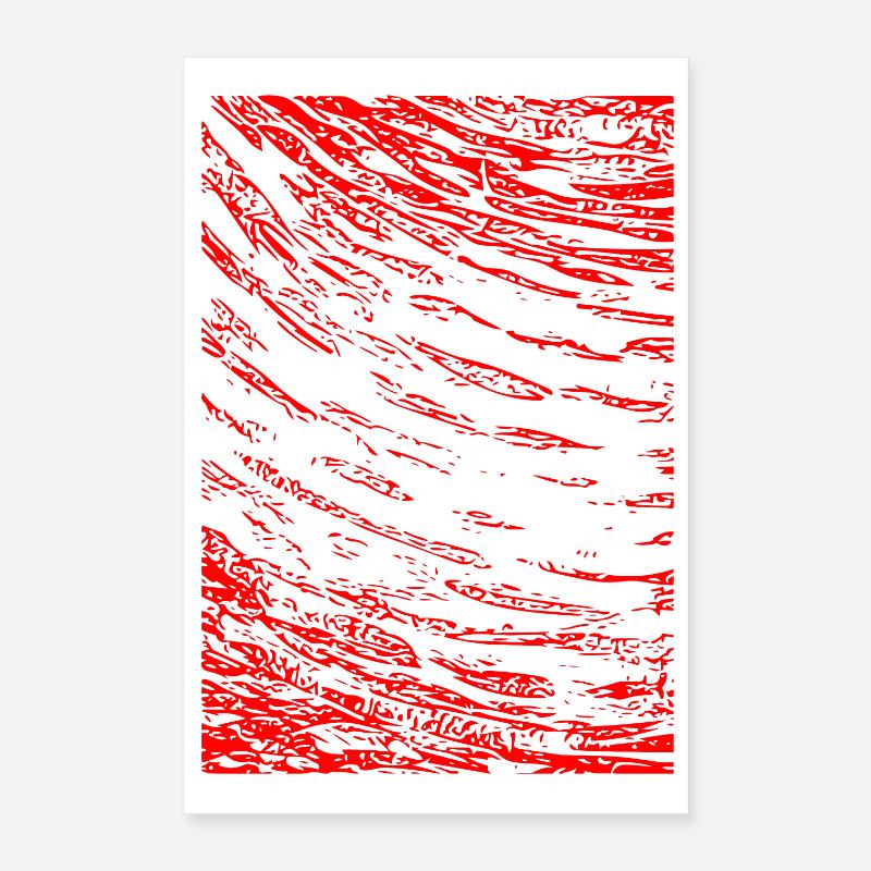 Abstract image / red / pattern / line Poster 16" x 24" (40x60 cm)