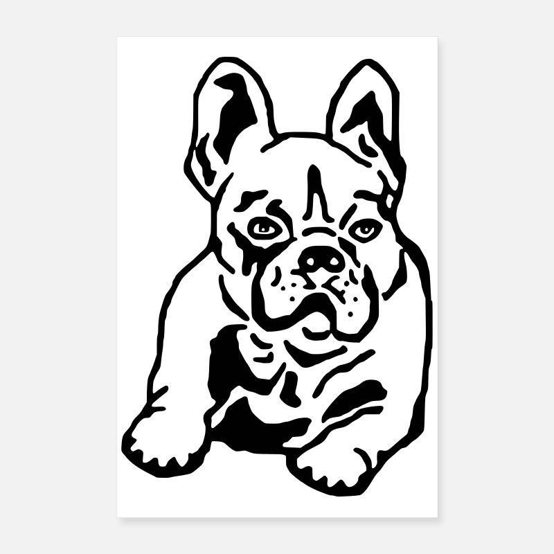Français Bulldog Bee Poster 40 x 60 cm