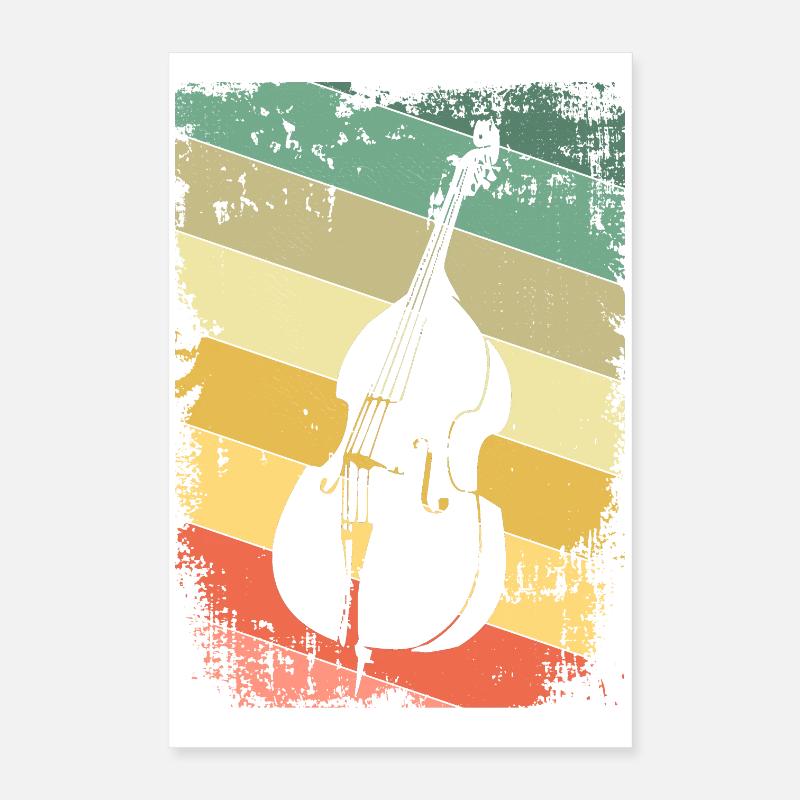 Kontrabass Poster 40x60 cm